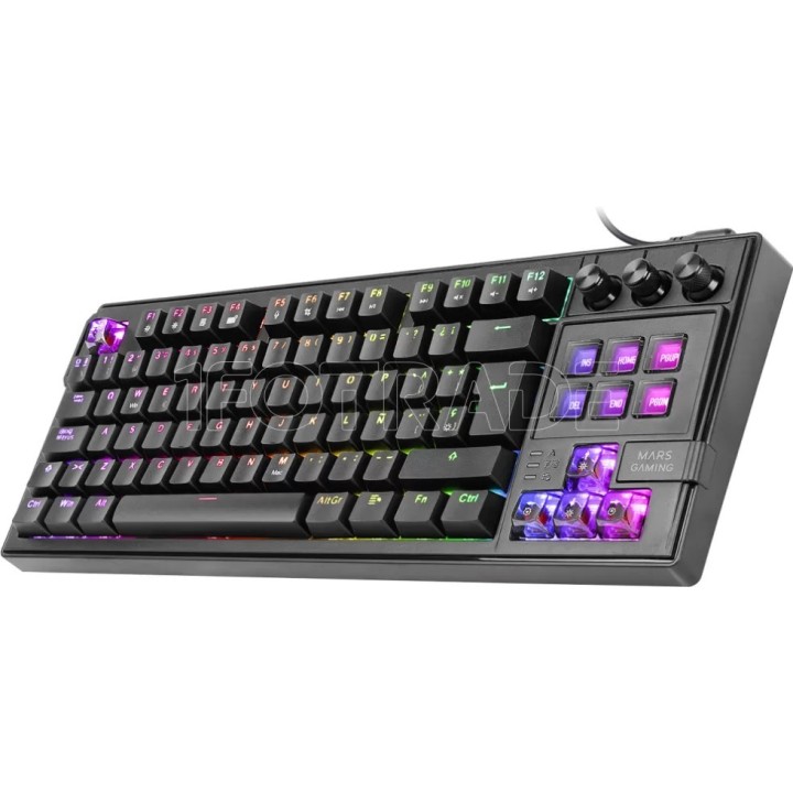 Clavier Gamer mécanique Mars Gaming MKMASTER RGB | Ordiland