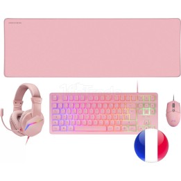 Pack Gamer 4en1 (Clavier/Souris/Casque/Tapis) Mars | Ordiland