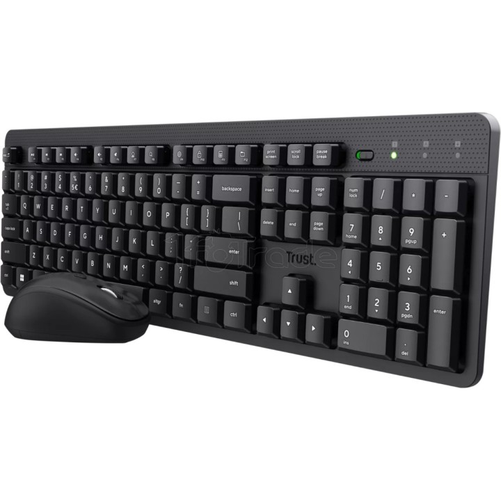 Pack 2en1 (Clavier/Souris) silencieux sans fil Trust | Ordiland