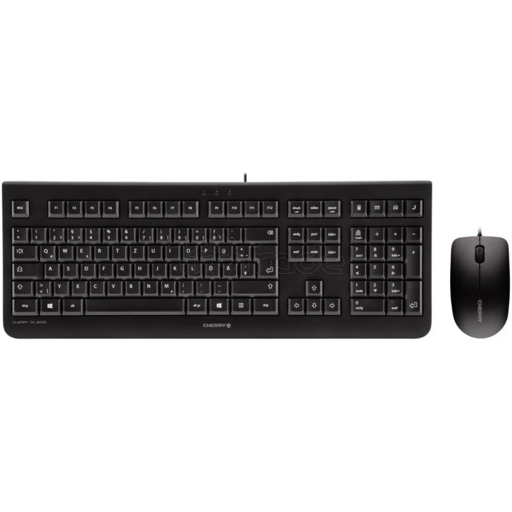 Pack 2en1 (Clavier/Souris) Cherry DC-2000 (Noir) | Ordiland