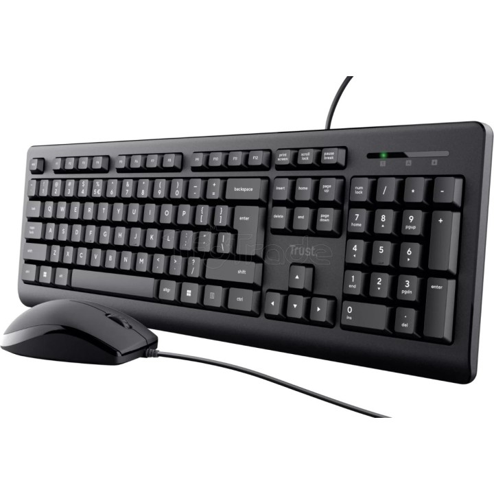 Pack 2en1 (Clavier/Souris) Trust Primo (Noir) | Ordiland