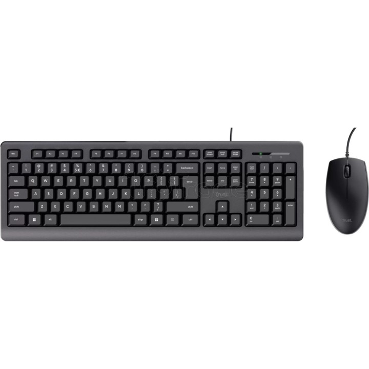 Pack 2en1 (Clavier/Souris) Trust Primo (Noir) | Ordiland