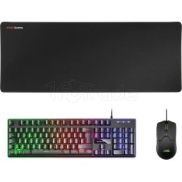 Pack Gamer 3en1 (Clavier/Souris/Tapis) Mars Gaming | Ordiland