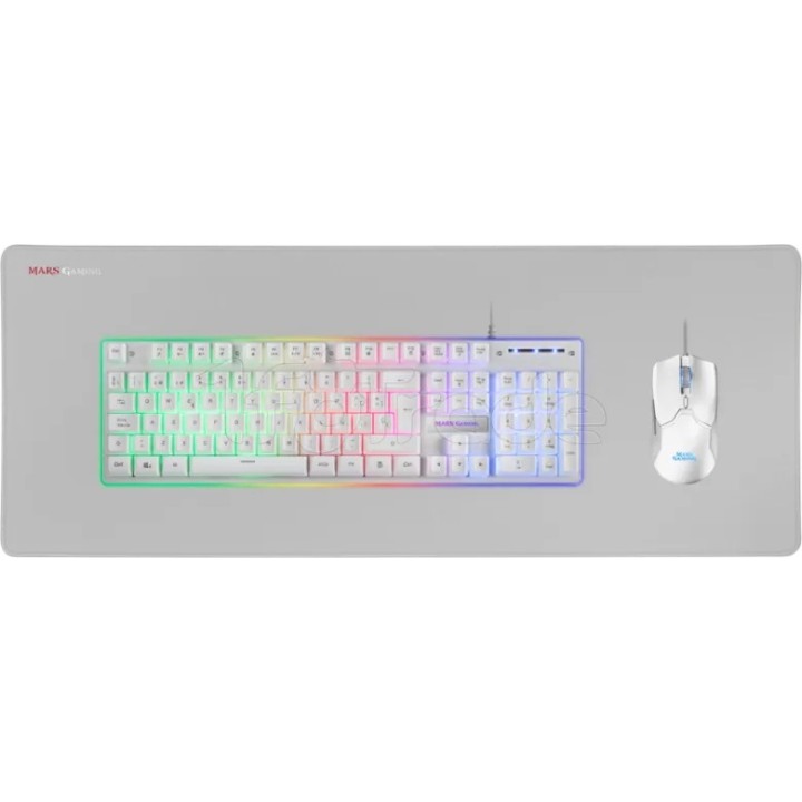 Pack Gamer 3en1 (Clavier/Souris/Tapis) Mars Gaming | Ordiland