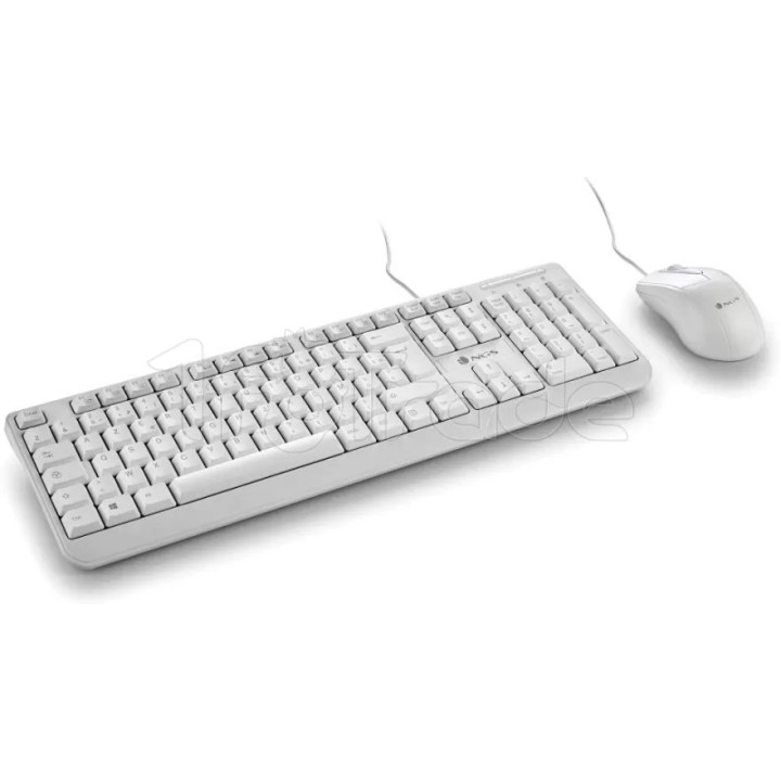 Pack 2en1 (Clavier/Souris) NGS Cocoa (Blanc) | Ordiland