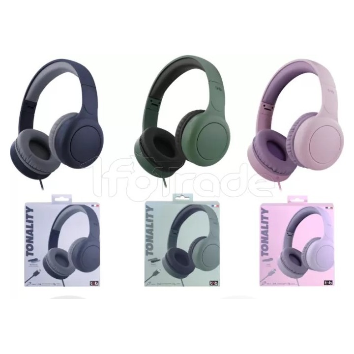 Casque Micro filaire T'nB Tonality (Bleu) | Ordiland