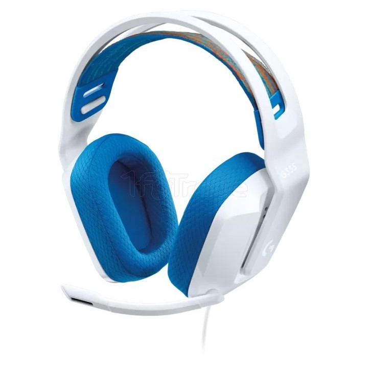 Casque Gamer filaire Logitech G335 (Blanc/Bleu) | Ordiland
