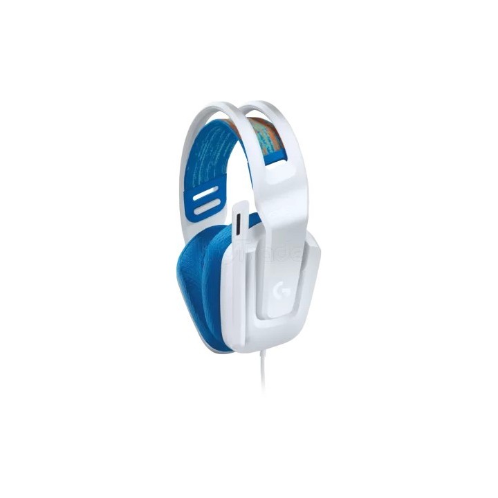 Casque Gamer filaire Logitech G335 (Blanc/Bleu) | Ordiland