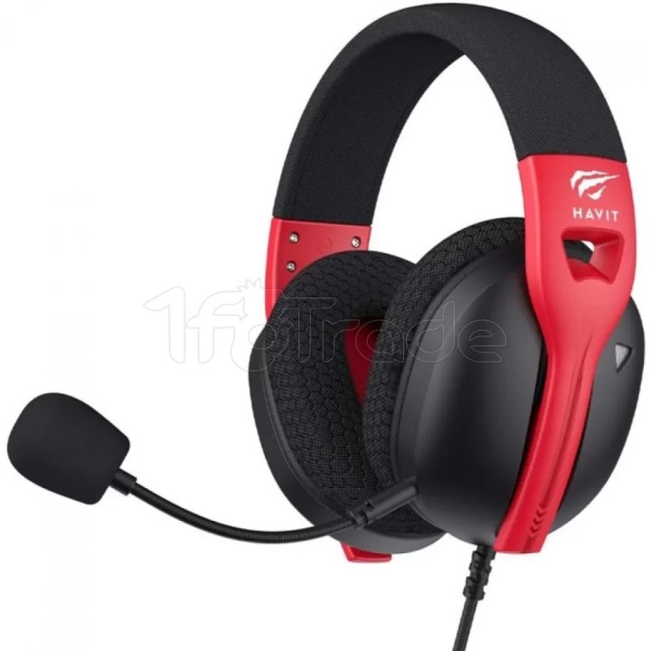 Casque Gamer filaire Havit Fuxi H5d (Noir/Rouge) | Ordiland