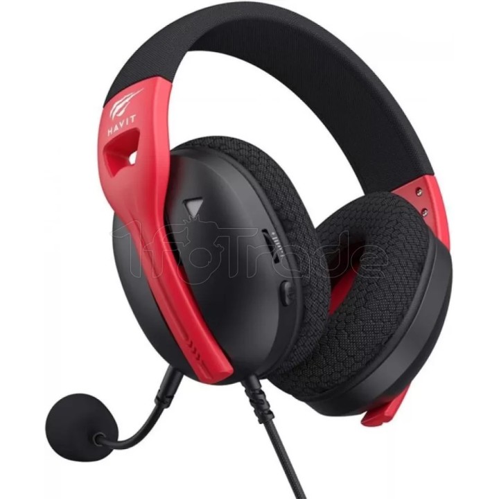Casque Gamer filaire Havit Fuxi H5d (Noir/Rouge) | Ordiland