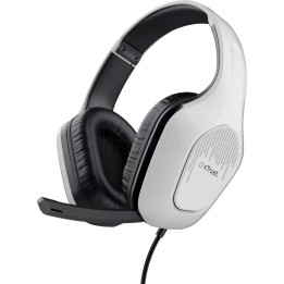 Casque Gamer filaire Trust GXT 415 Zirox (Blanc) | Ordiland