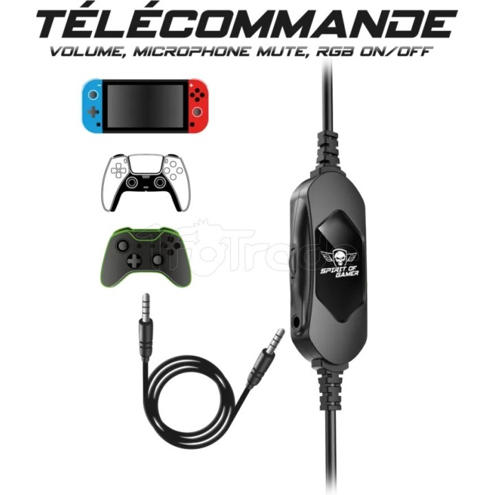 Casque Gamer filaire Spirit of Gamer Xpert H700 RGB | Ordiland