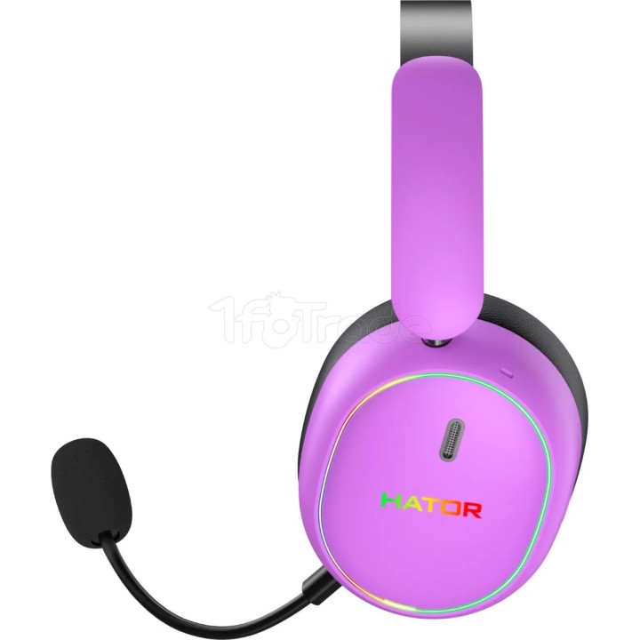 Casque Gamer sans fil Hator Phoenix 2 (Violet) | Ordiland