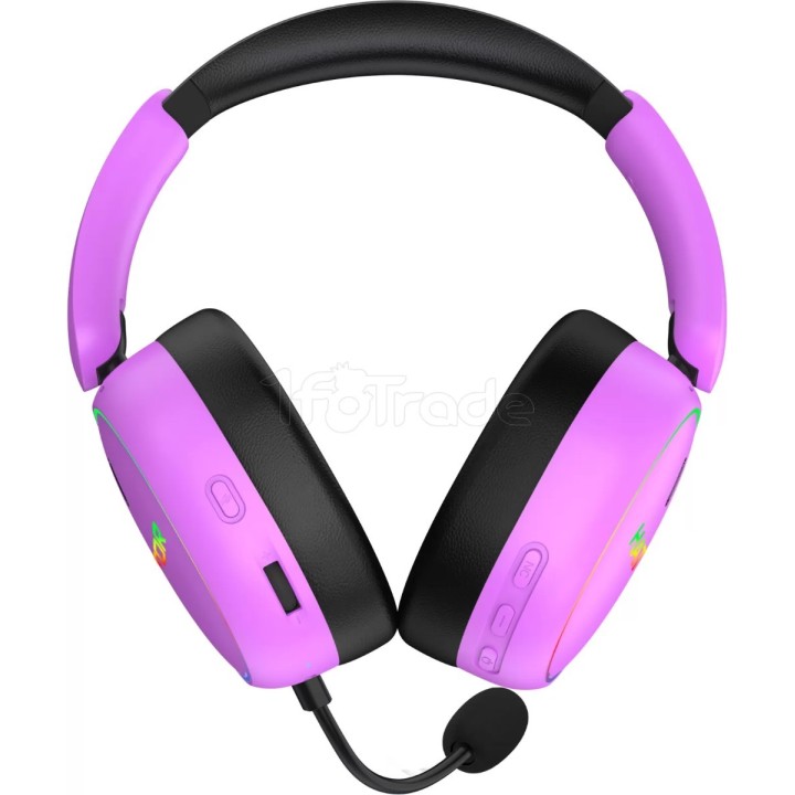 Casque Gamer sans fil Hator Phoenix 2 (Violet) | Ordiland