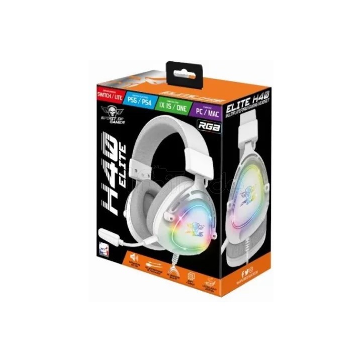 Casque Gamer filaire Spirit of Gamer Elite H40 RGB | Ordiland