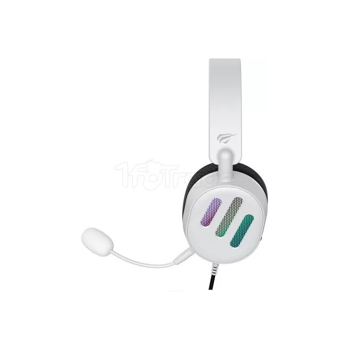 Casque Gamer filaire Havit H2038U RGB (Blanc) | Ordiland