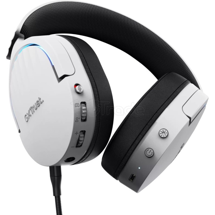 Casque Gamer sans fil Trust GXT 491 Fayzo (Blanc) | Ordiland