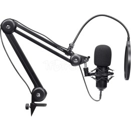 Microphone sur pied Trust GXT 270 Emita II+ (Noir) | Ordiland