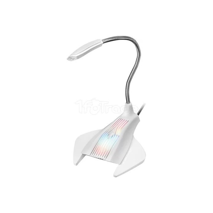 Microphone sur pied Mars Gaming MMIC RGB (Blanc) | Ordiland