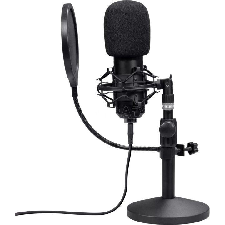 Microphone sur pied Trust GXT 269 Emita II (Noir) | Ordiland