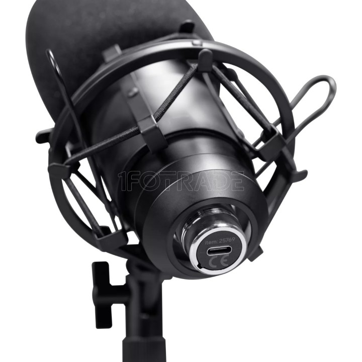 Microphone sur pied Trust GXT 269 Emita II (Noir) | Ordiland