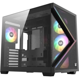 Boîtier Moyen Tour ATX XYZ Qubex RGB avec panneaux | Ordiland