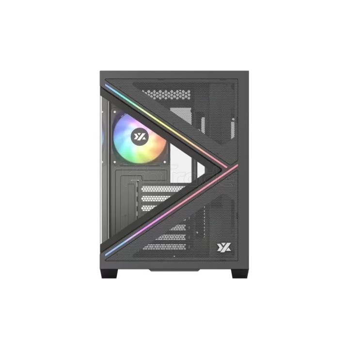 Boîtier Moyen Tour ATX XYZ Qubex RGB avec panneaux | Ordiland