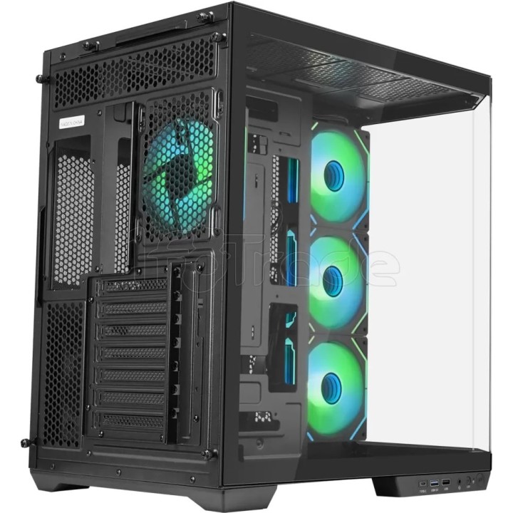 Boîtier Moyen Tour ATX iTek Dark Cave Aku RGB avec | Ordiland