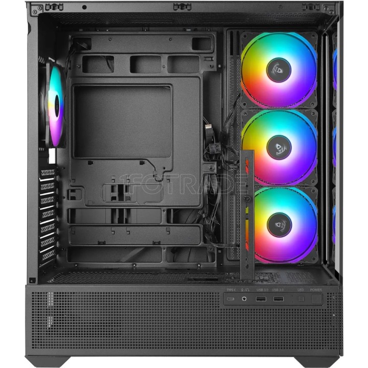 Boîtier Moyen Tour ATX Azza Tiara RGB avec panneaux | Ordiland