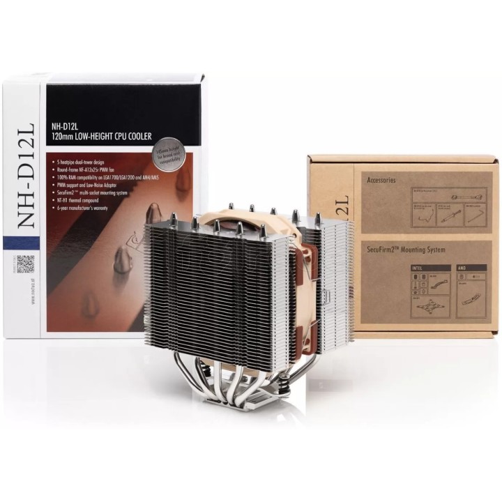 Ventilateur pour processeur Noctua NH-D12L (Marron) | Ordiland