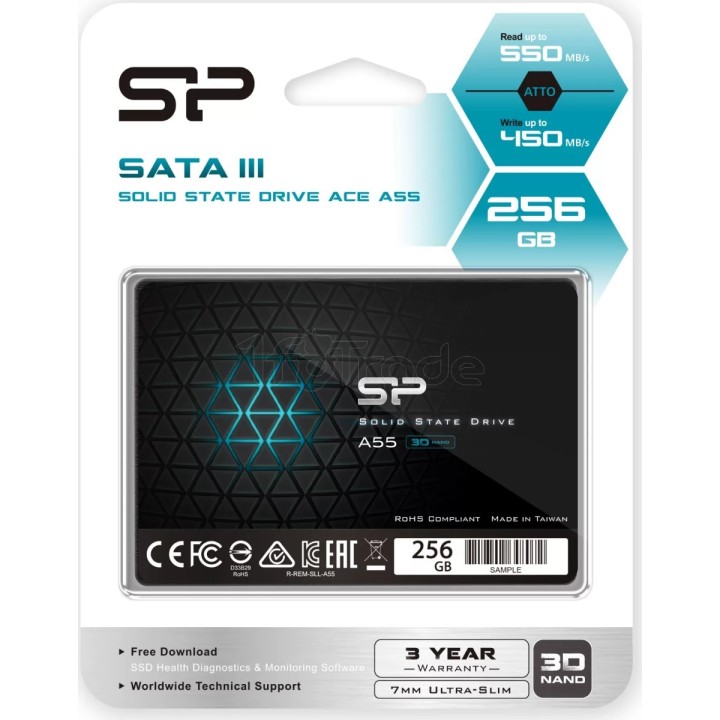 Disque SSD Silicon Power Ace A55 256Go - S-ATA 2,5" | Ordiland