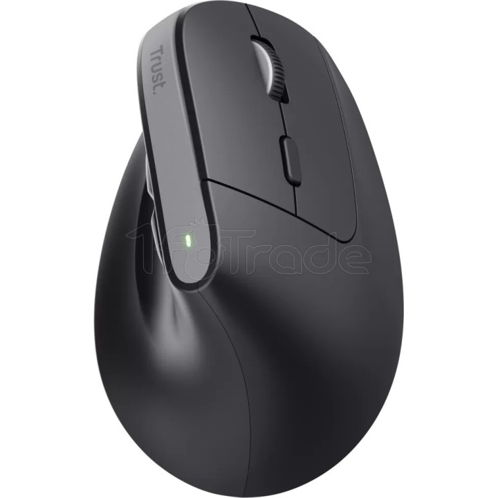 Souris sans fil ergonomique Trust Bayo+ (Noir) | Ordiland