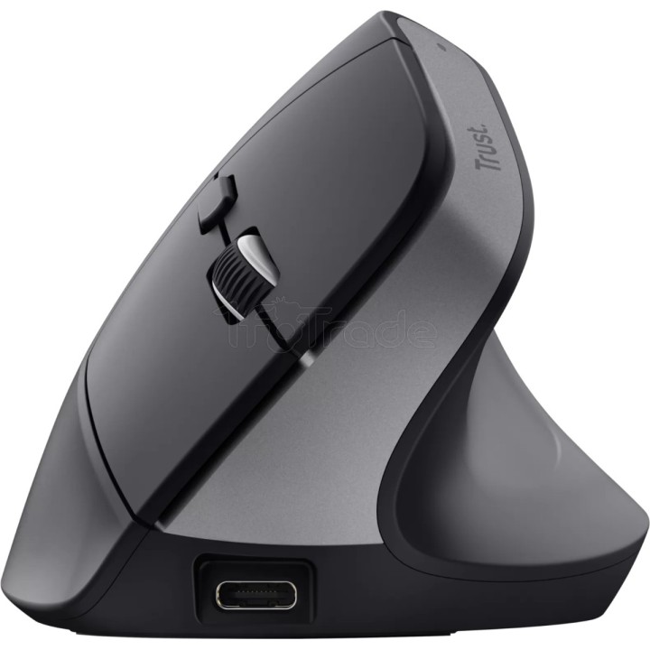 Souris sans fil ergonomique Trust Bayo+ (Noir) | Ordiland