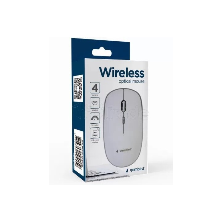 Souris sans fil Gembird (Blanc) | Ordiland
