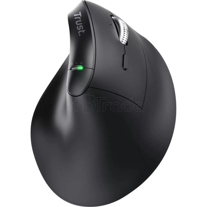 Souris sans fil ergonomique Trust Vyran (Noir) | Ordiland