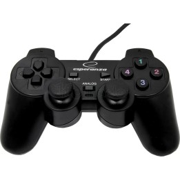 Manette de jeu Esperanza Warrior pour PC (Noir) | Ordiland