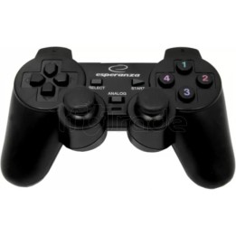 Manette de jeu Esperanza Corsair EG106 pour PC (Noir) | Ordiland