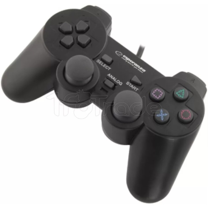 Manette de jeu Esperanza Corsair EG106 pour PC (Noir) | Ordiland