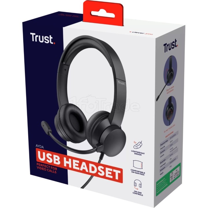 Casque Micro filaire Trust Ayda (Noir) | Ordiland