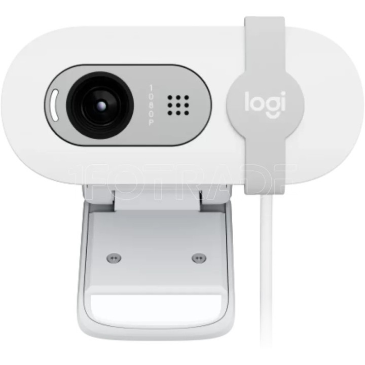 Webcam Logitech Brio 100 Full HD (Blanc) | Ordiland
