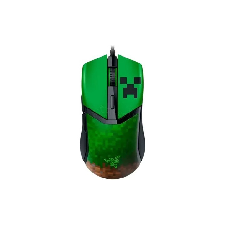 Souris filaire Gamer Razer Cobra Minecraft (Vert/Noir) | Ordiland