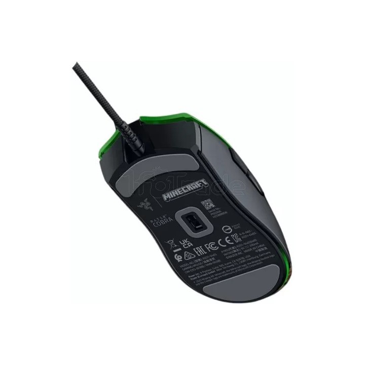 Souris filaire Gamer Razer Cobra Minecraft (Vert/Noir) | Ordiland