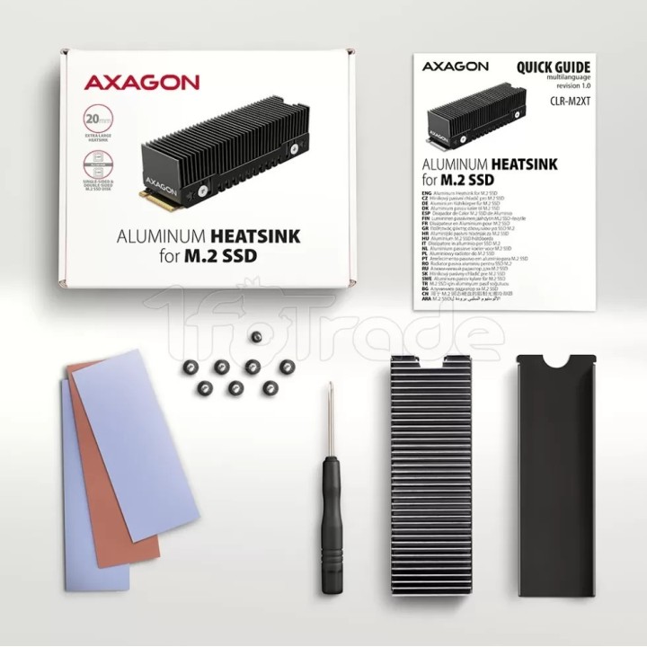 Dissipateur thermique pour SSD M.2 2280 Axagon | Ordiland