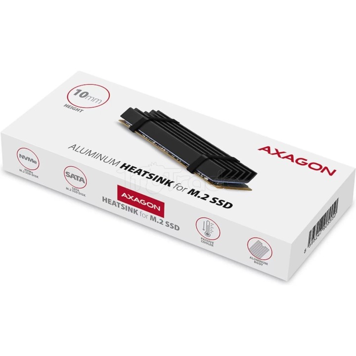 Dissipateur thermique pour SSD M.2 2280 Axagon | Ordiland