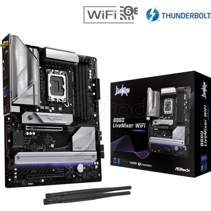 Carte mère ASRock B860 LiveMixer WiFi (Intel LGA 1851) | Ordiland