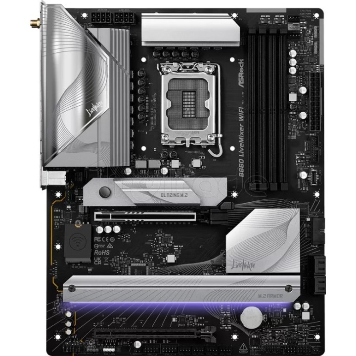 Carte mère ASRock B860 LiveMixer WiFi (Intel LGA 1851) | Ordiland