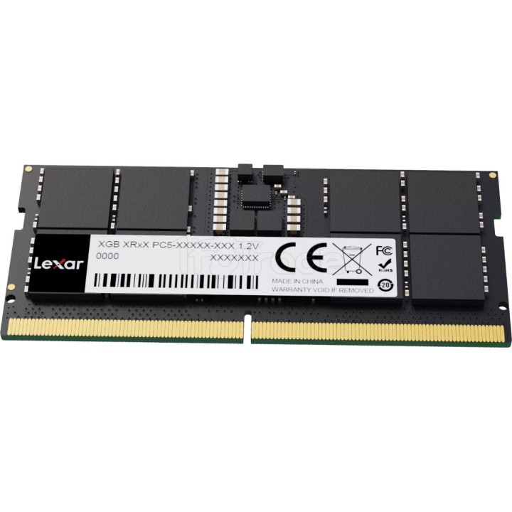 Mémoire 8Go SODIMM DDR5 Lexar 4800Mhz (Noir) | Ordiland