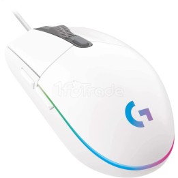 Souris filaire Gamer Logitech G203 LightSync (Blanc) | Ordiland