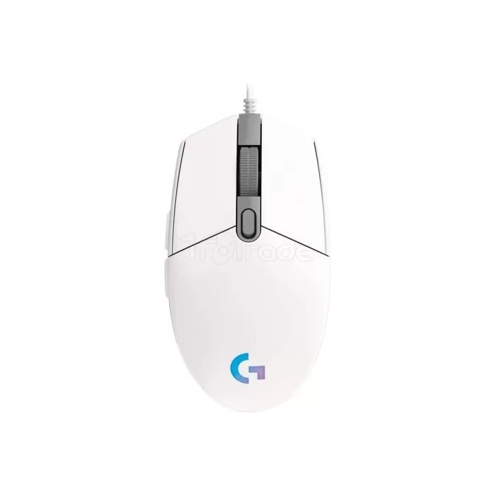 Souris filaire Gamer Logitech G203 LightSync (Blanc) | Ordiland