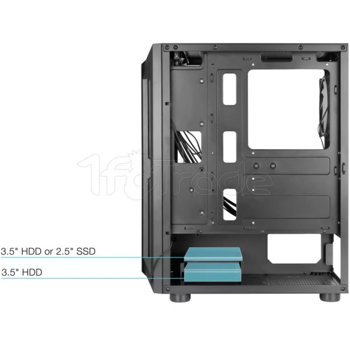 Boîtier Moyen Tour ATX TooQ Ragnärok TQGCC101-B RGB | Ordiland